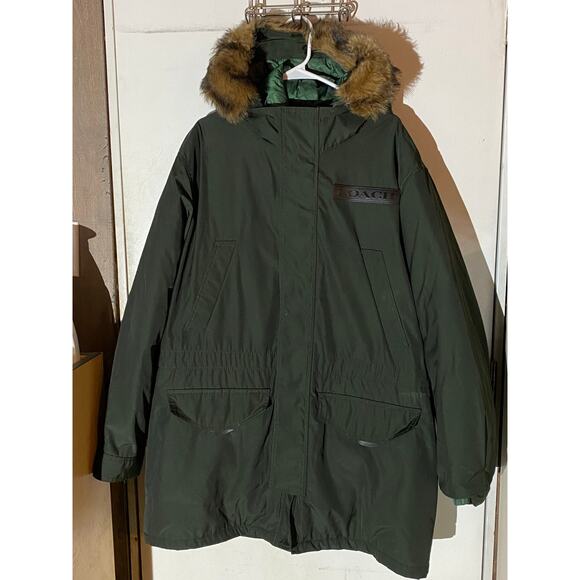 Coach 3-in-1 NEW Parka Sherling Duck Down Puffer Coat w/ Removable Liner & Hood - Picture 1 of 16